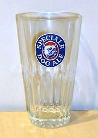 beer glass from the Roelants brewery in Belgium with the inscription 'Speciale Dog Ale'