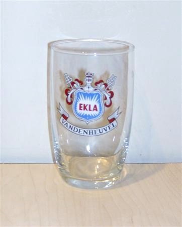 beer glass from the Imprimerie brewery in Belgium with the inscription 'Ekla Vandenheuvel'