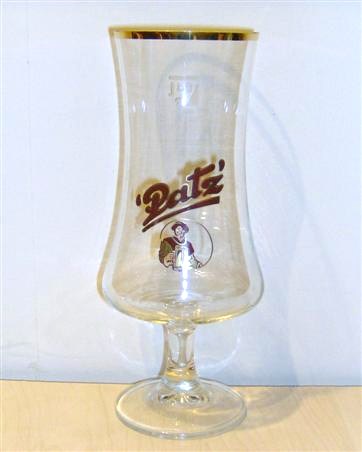 beer glass from the Schultheiss-Patzenhofer brewery in Germany with the inscription 'Pat's'