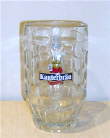 beer glass from the Kanterbrau brewery in France with the inscription 'Kanterbrau'