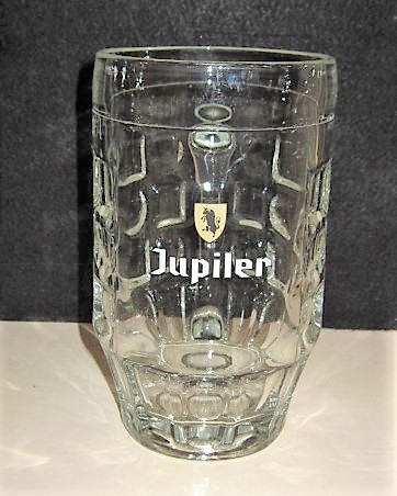 beer glass from the Piedboeuf brewery in Belgium with the inscription 'Jupiler'