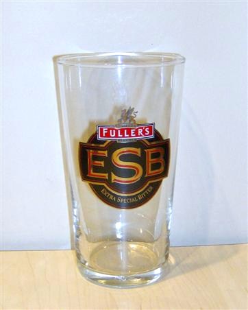 beer glass from the Fuller's brewery in England with the inscription 'Fullers ESB Extra Special Bitter'