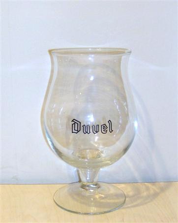 beer glass from the Duvel Moortgat brewery in Belgium with the inscription 'Duvel'