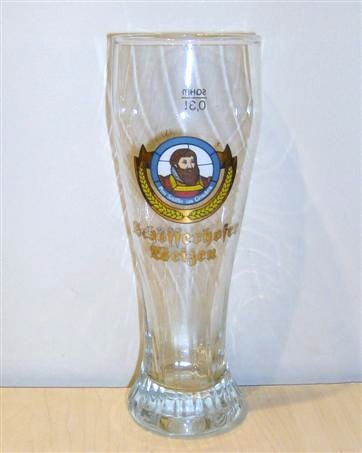 beer glass from the Schfferhofer brewery in Germany with the inscription 'Schfferhofer Weizen '