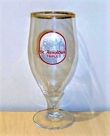 beer glass from the Saint Arnold brewery in Belgium with the inscription 'St. Arnoldus Triple'