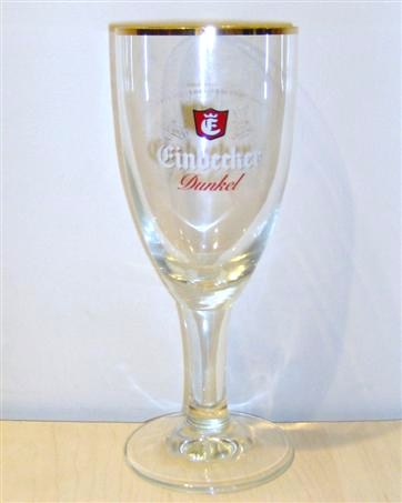 beer glass from the Einbecker Brauhaus brewery in Germany with the inscription 'Einbecker Dunkel'
