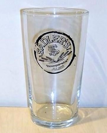 beer glass from the Sadler's brewery in England with the inscription 'Sadler's Ales'