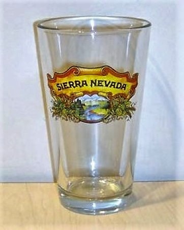 beer glass from the Sierra Nevada brewery in U.S.A. with the inscription 'Sierra Nevada'