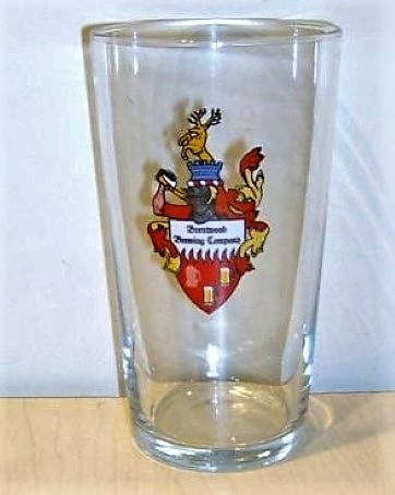 beer glass from the Brentwood brewery in England with the inscription 'Brentwood Brewing Company'