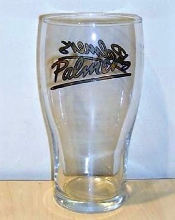 beer glass from the Palmers brewery in England with the inscription 'Palmers '