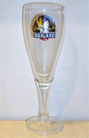 beer glass from the Brigand brewery in Belgium with the inscription 'Brigand'