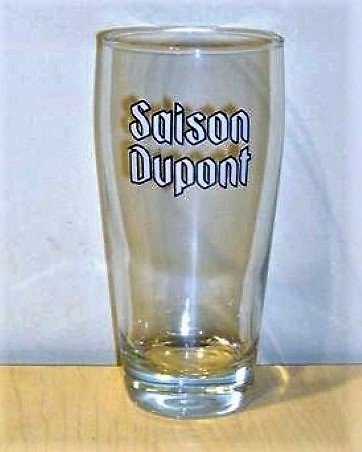 beer glass from the Dupont brewery in Belgium with the inscription 'Saison Dupont'