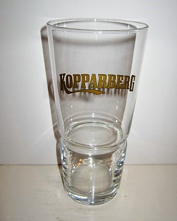 beer glass from the Kopparberg brewery in Sweden with the inscription 'Kopparberg'