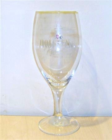 beer glass from the Holsten brewery in Germany with the inscription 'Holsten Pilsener Premium'