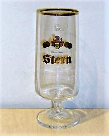 beer glass from the Stern brewery in Germany with the inscription 'Stern'