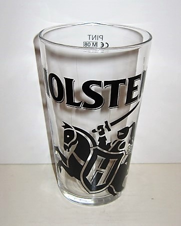 beer glass from the Holsten brewery in Germany with the inscription 'Holsten'