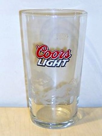 beer glass from the Coor's brewery in U.S.A. with the inscription 'Coors Light '