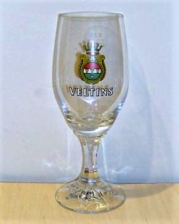 beer glass from the Veltins  brewery in Germany with the inscription 'Veltins'