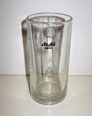beer glass from the Asahi brewery in Japan with the inscription 'Asahi Asian Beer'