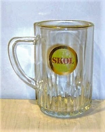 beer glass from the Allied Brewery's brewery in England with the inscription 'Skol '