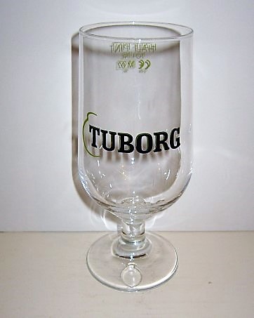 beer glass from the Tuborg brewery in Denmark with the inscription 'Tuborg'
