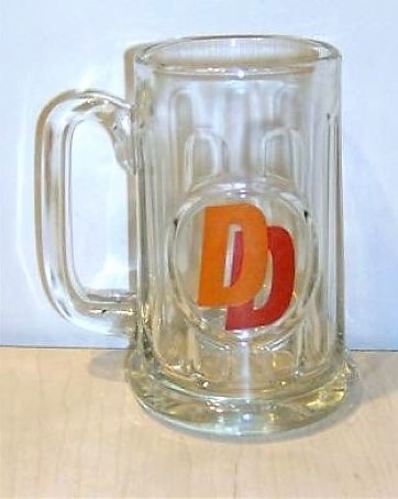 beer glass from the Ind Coope brewery in England with the inscription 'D D'