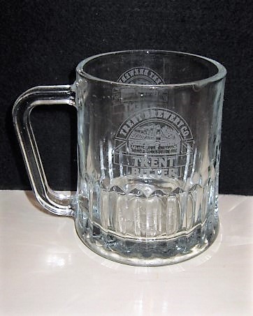 beer glass from the Trent  brewery in England with the inscription 'Trent Brewery Co Trent Bitter'