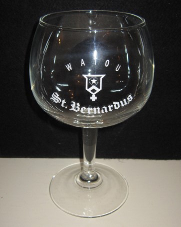 beer glass from the St. Bernardus  brewery in Belgium with the inscription 'Watou St. Bernardus '