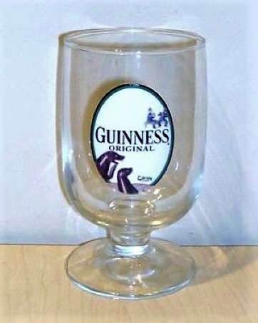 beer glass from the Guinness  brewery in Ireland with the inscription 'Guinness Original Gilroy Classics'