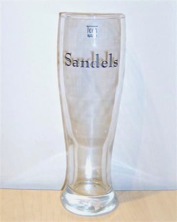 beer glass from the Olvi brewery in Finland with the inscription 'Sandels'