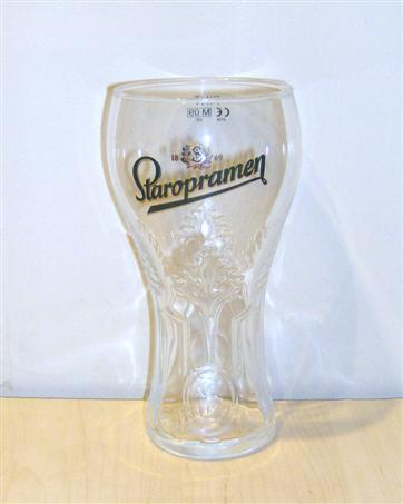 beer glass from the Staropramen brewery in Czech Republic with the inscription 'Staropramen
'