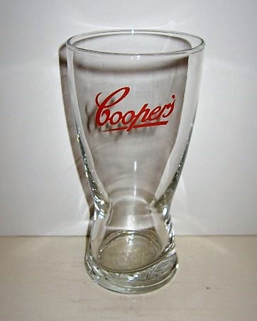 beer glass from the Coppers brewery in Australia with the inscription 'Coppers'