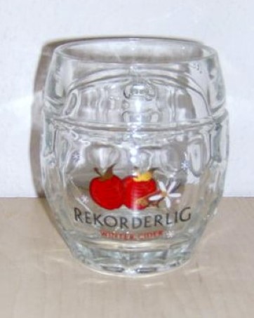 beer glass from the Rekorderlig brewery in Sweden with the inscription 'Rekorderlig Winter Cider '