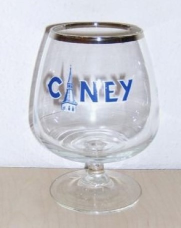 beer glass from the Alken-Maes  brewery in Belgium with the inscription 'Ciney'