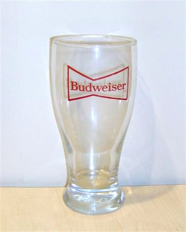 beer glass from the Anheuser Busch brewery in U.S.A. with the inscription 'Budweiser'