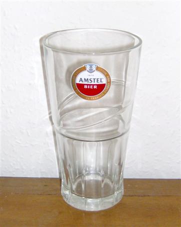 beer glass from the Amstel brewery in Netherlands with the inscription '1870 Amstel Bier'