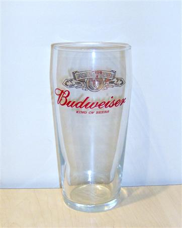 beer glass from the Anheuser Busch brewery in U.S.A. with the inscription 'Budweiser King Of Beers'