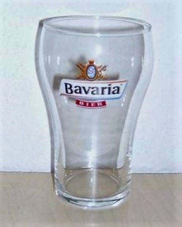 beer glass from the Bavaria brewery in Netherlands with the inscription 'Bavaria Beer'