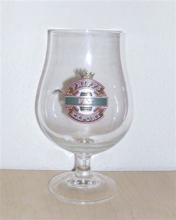 beer glass from the Pripps  brewery in Sweden with the inscription 'Pripps Fat Export '