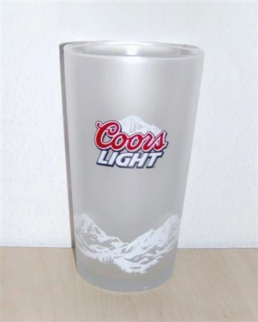 beer glass from the Coor's brewery in U.S.A. with the inscription 'Coors Light'