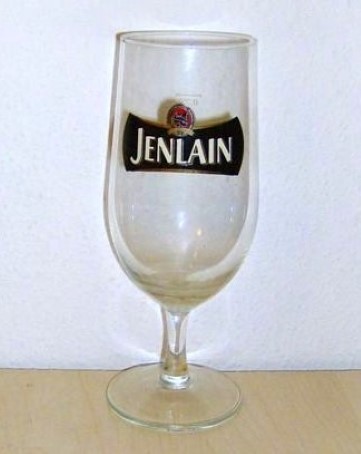 beer glass from the Duyck brewery in France with the inscription 'Jenlain'