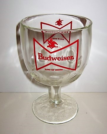 beer glass from the Anheuser Busch brewery in U.S.A. with the inscription 'Budweiser King Of Beers'