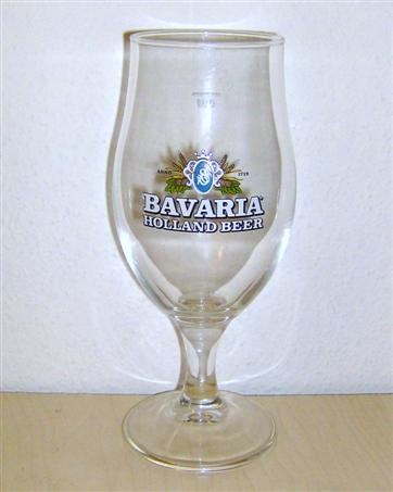 beer glass from the Bavaria brewery in Netherlands with the inscription 'Anno 1719 Bavaria Holland Beer'