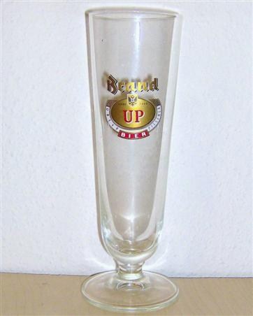 beer glass from the Brand brewery in Netherlands with the inscription 'Brand Sinds 1340 UP Urtyp Pilsener Bier'