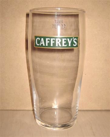 beer glass from the Caffrey's brewery in Northern Ireland with the inscription 'Caffrey's'