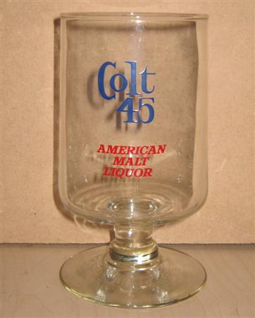 beer glass from the Pabst Brewing Company brewery in U.S.A. with the inscription 'Colt 45 American Malt Liquor'