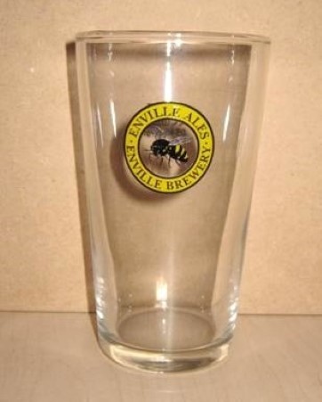 beer glass from the Enville  brewery in England with the inscription 'Enville Ales Enville Brewery '