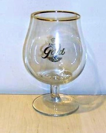 beer glass from the Amstel brewery in Netherlands with the inscription 'Amstel Gold'