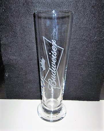 beer glass from the Anheuser Busch brewery in U.S.A. with the inscription 'Budweiser'