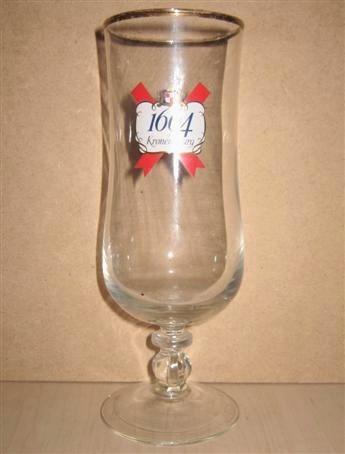 beer glass from the Kronenbourg brewery in France with the inscription '1664 Kronenbourg'